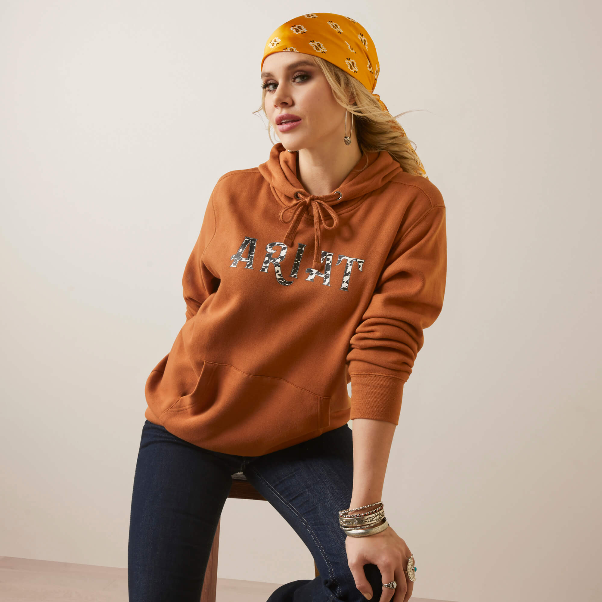 Ariat Women's REAL Cow Hyde Hoodie