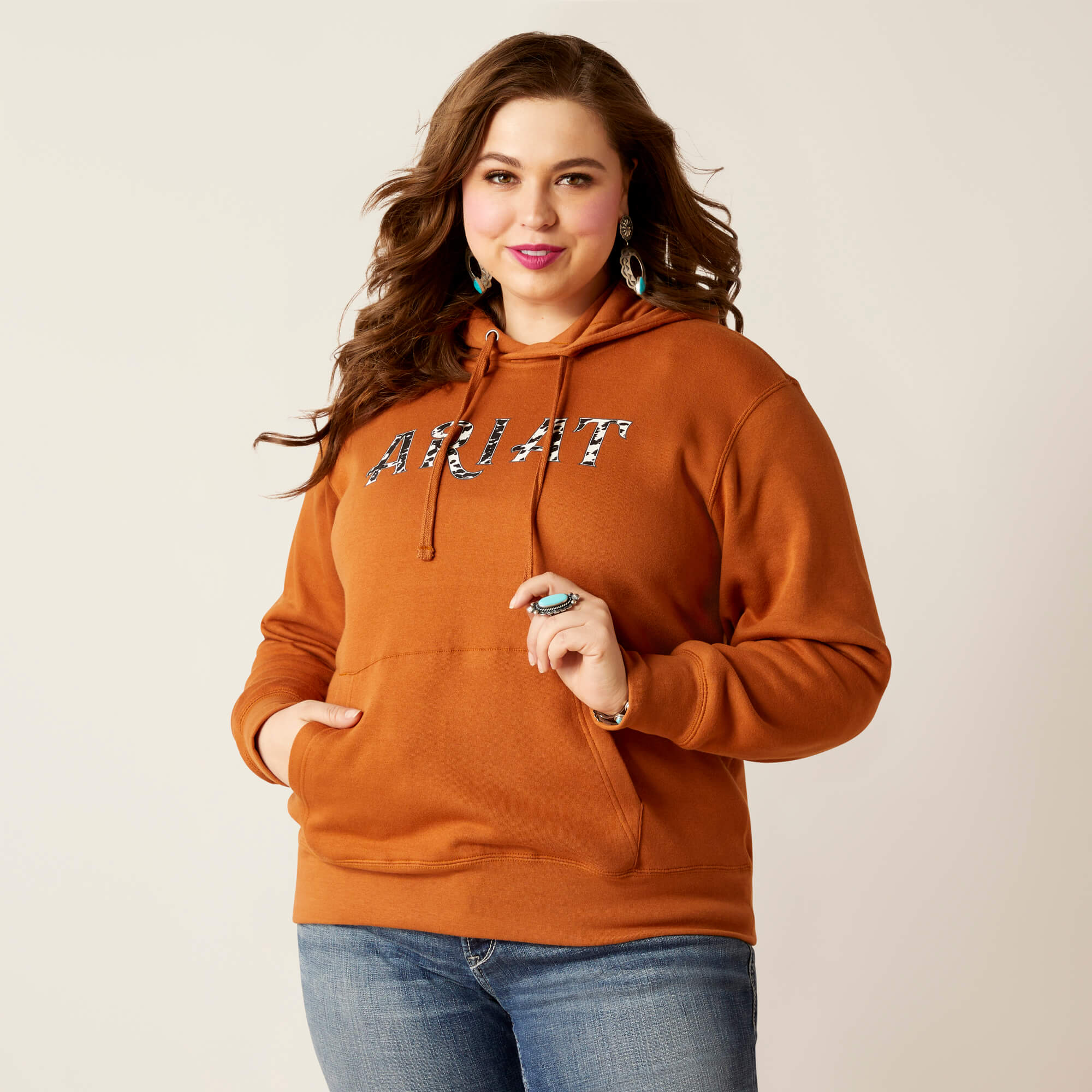 Ariat Women's REAL Cow Hyde Hoodie