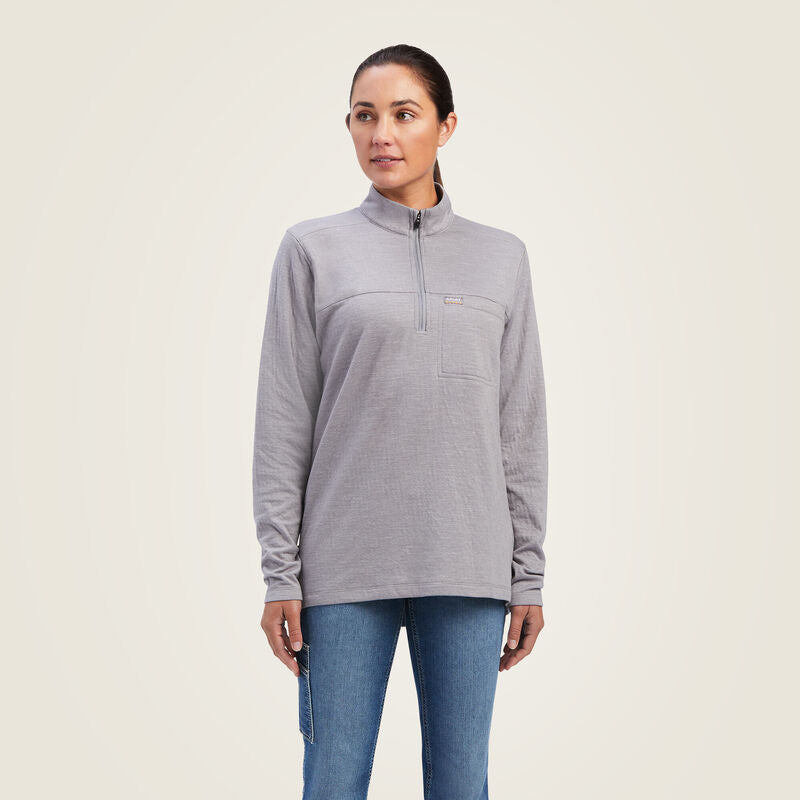 Ariat Women's  Rebar Foundation 1/4 Zip Shirt