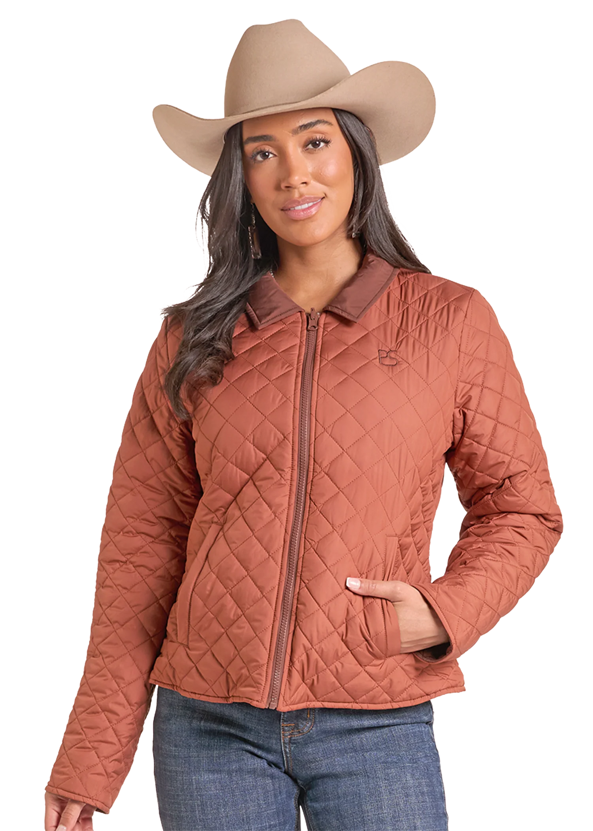 Panhandle Slim Women's Brown Quilted Reversible Jacket