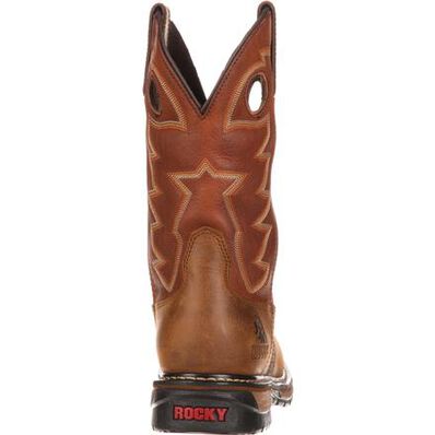 Rocky Men's Original Ride Branson Saddle Roper Waterproof Western Boot