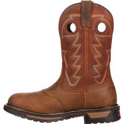 Rocky Men's Original Ride Branson Saddle Roper Waterproof Western Boot