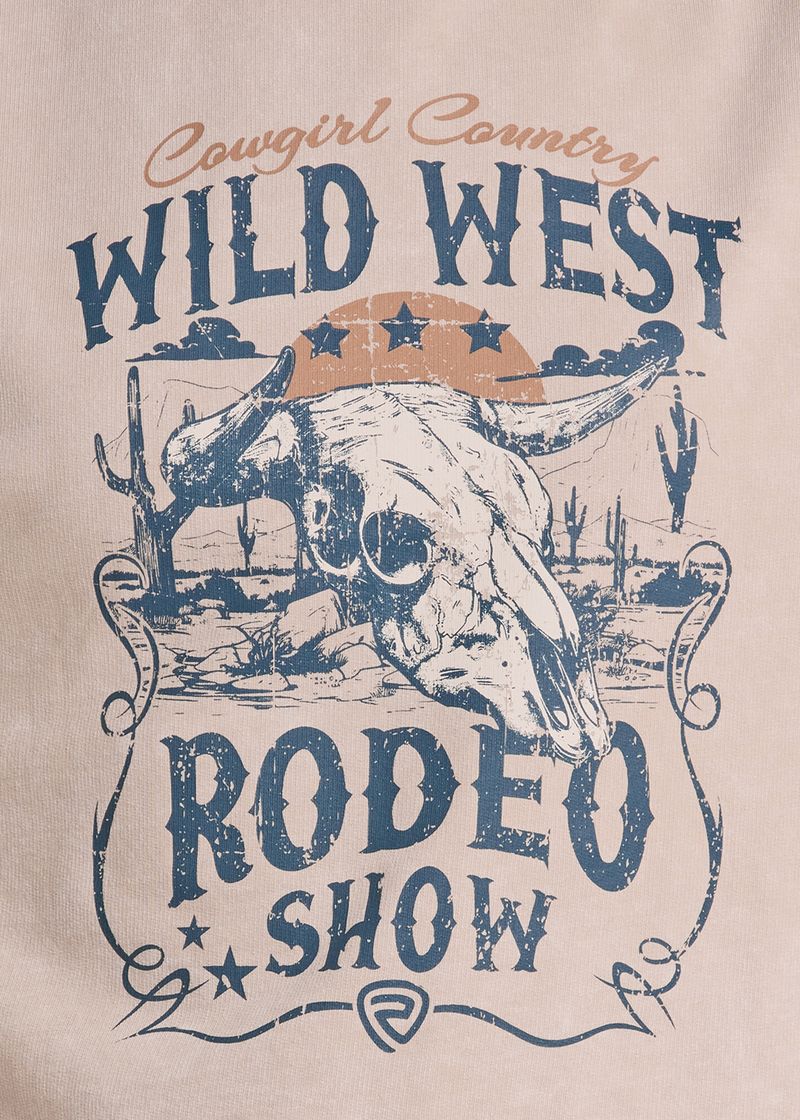 Rock & Roll Denim Women's Wild West Rodeo Show Graphic Pullover
