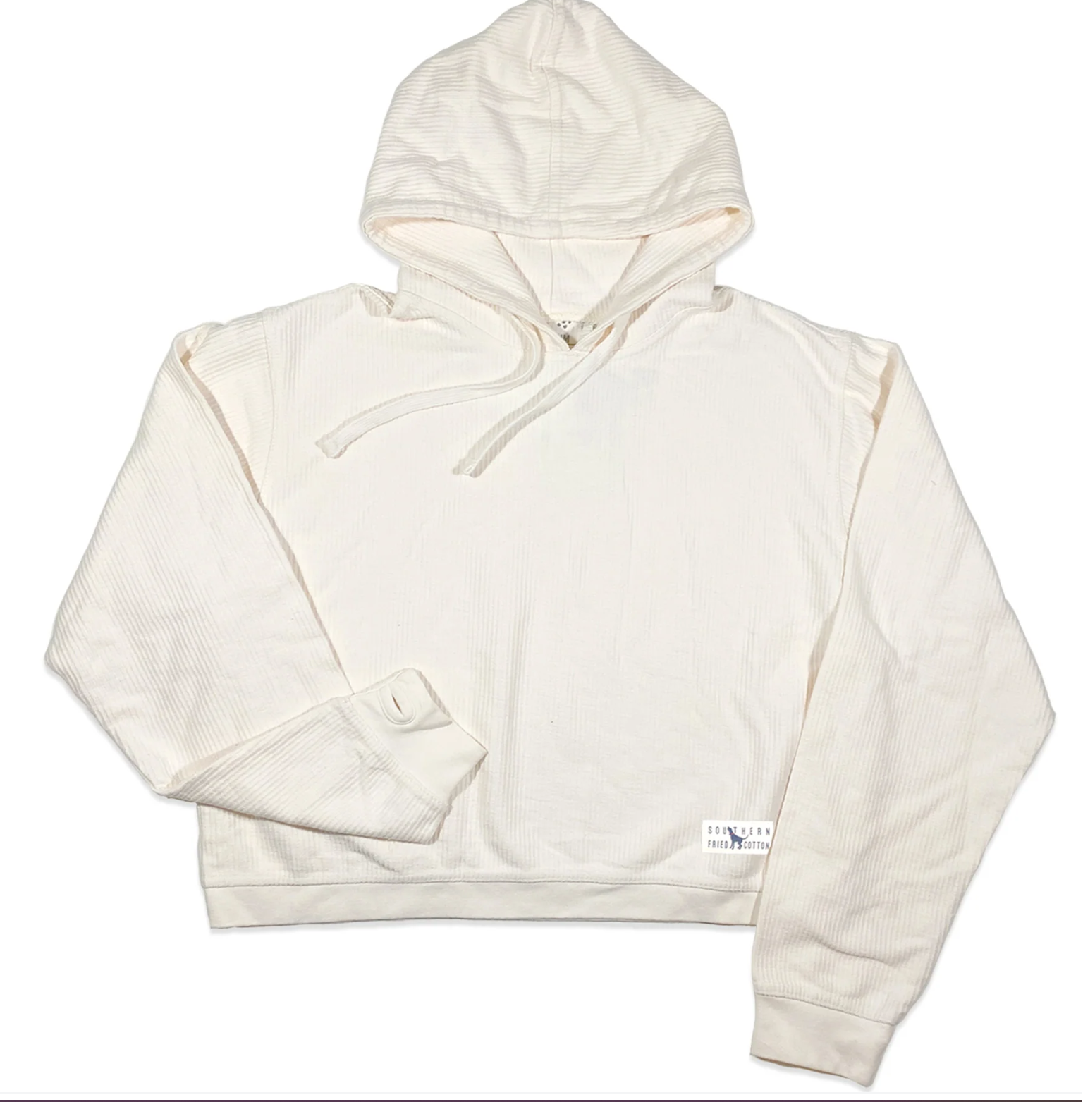 Southern Fried Cotton Lucy Cropped Hooded Sweatshirt