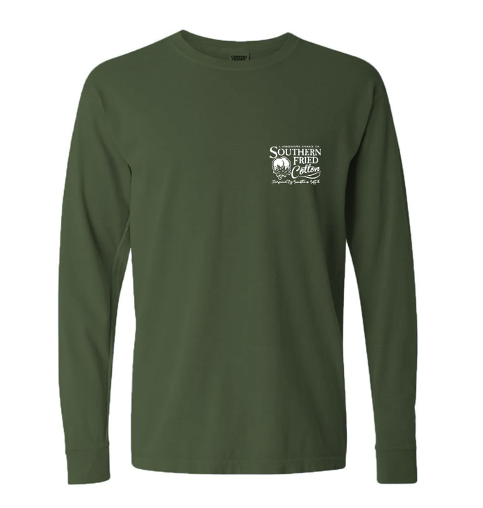 Southern Fried Cotton Dressed to Hunt Long Sleeve T-Shirt