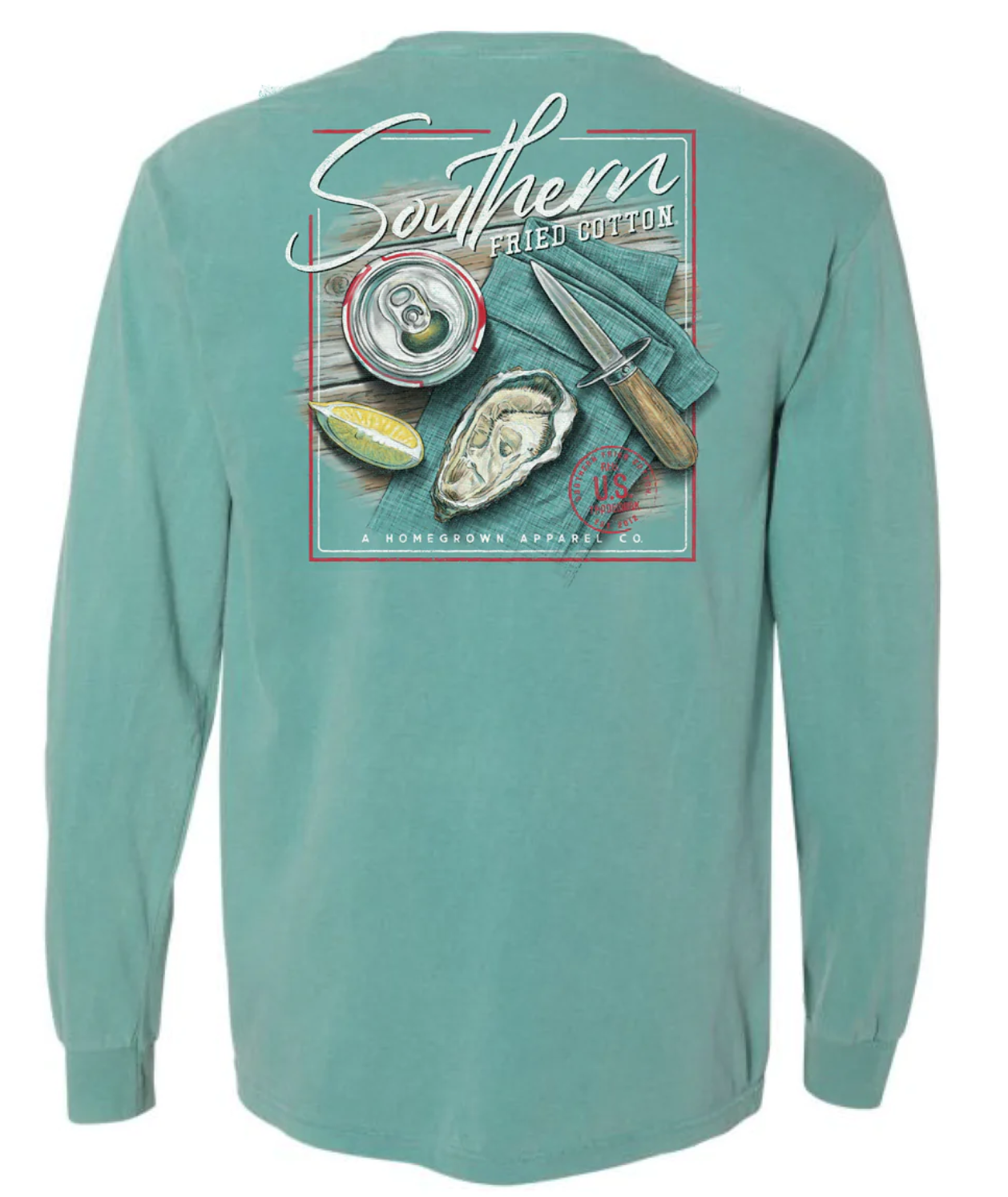 Southern Fried Cotton Oyster Roast Long Sleeve T-Shirt