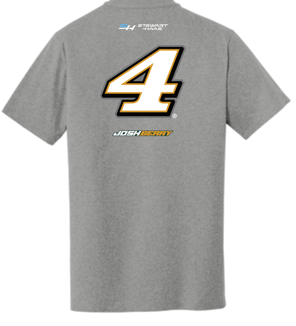 Josh Berry 2024 Harrison's Stewart-Haas Racing No.4 Short Sleeve Shirt