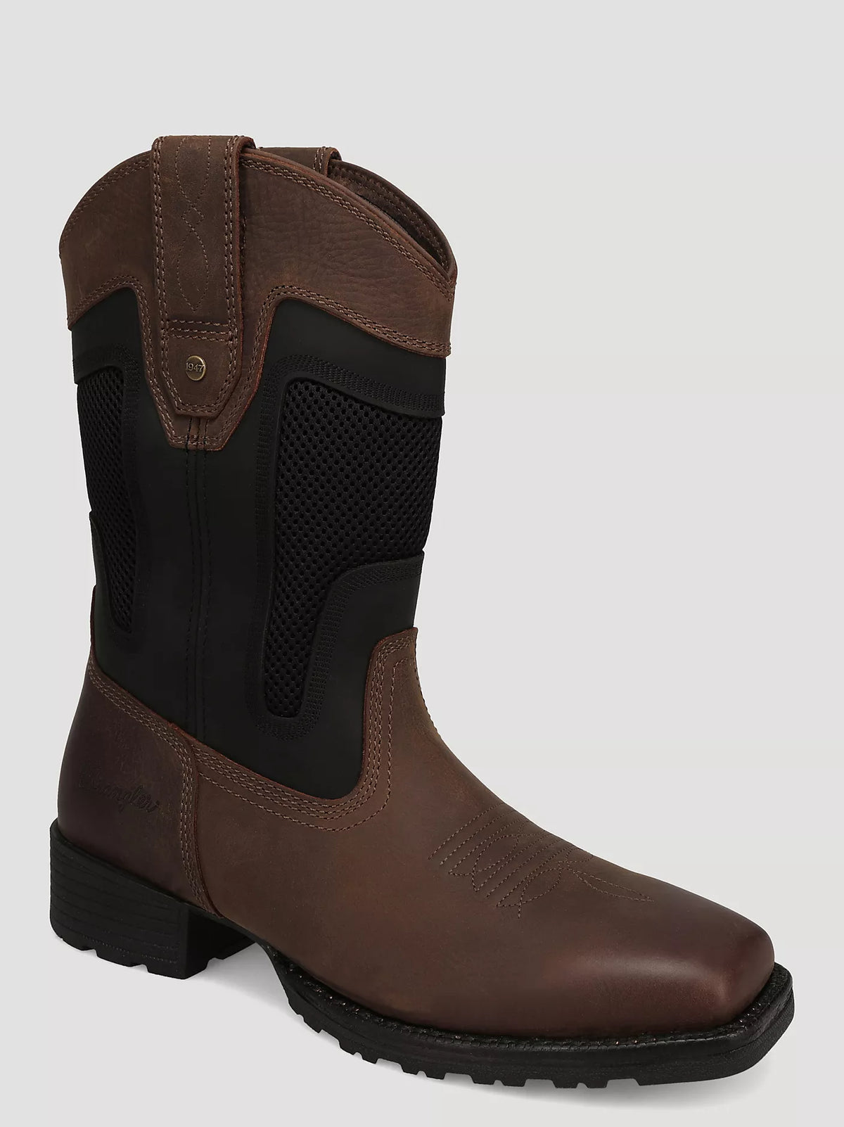 Wrangler Men's Stockton Square-Toe Vented Western Boot