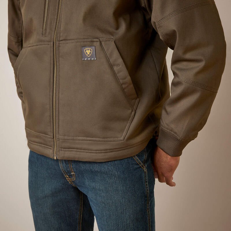 Ariat Men's Rebar Stretch Canvas Bomber Jacket