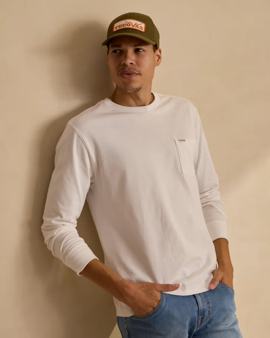 Tecovas Men's Long Sleeve Standard Issue Pocket T-Shirt