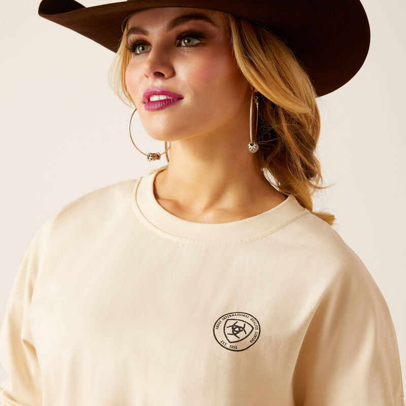 Ariat Women's True West Oversized Long-Sleeve Graphic T-Shirt