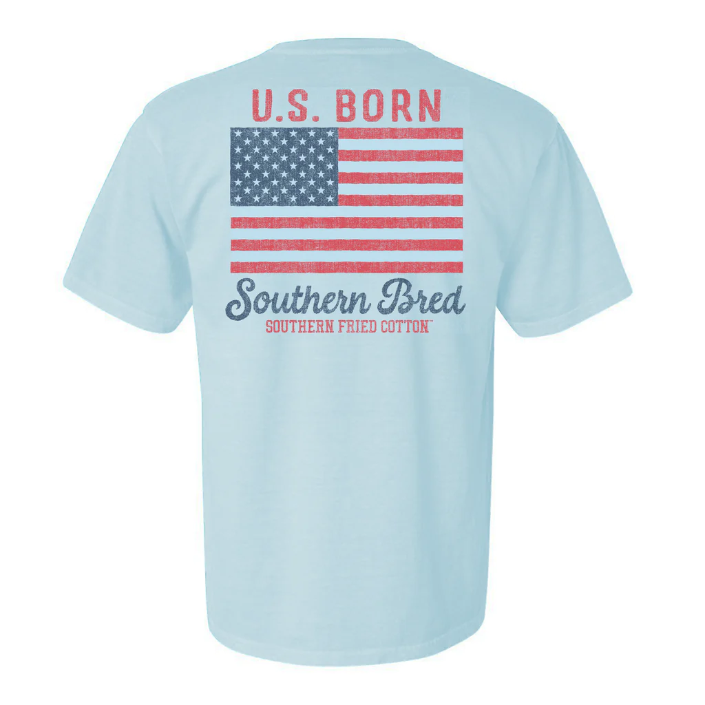 Southern Fried Cotton US Born Southern Bred T-Shirt