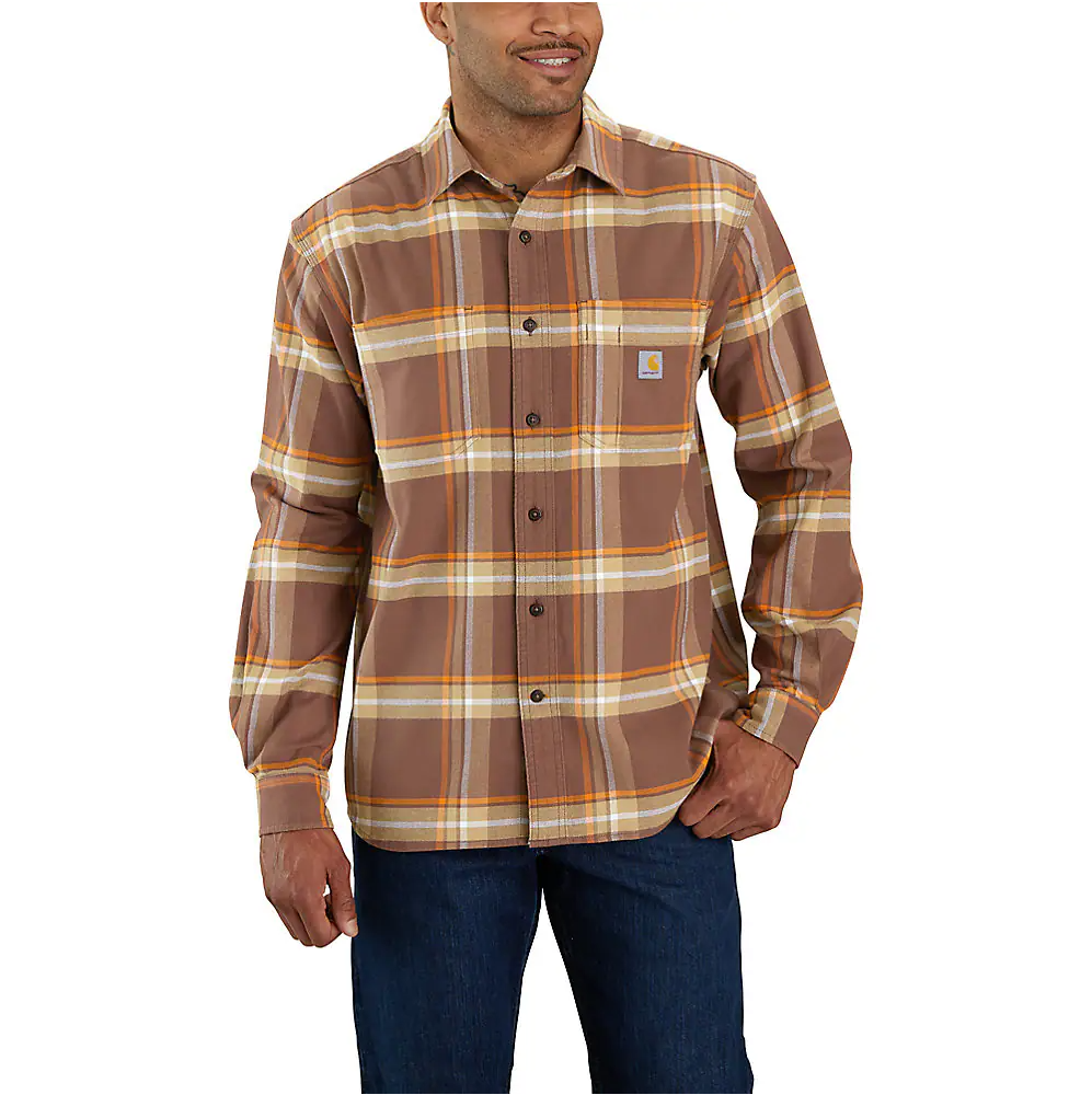Carhartt Men's Rugged Flex Relaxed Fit Midweight Flannel Long-Sleeve Shirt