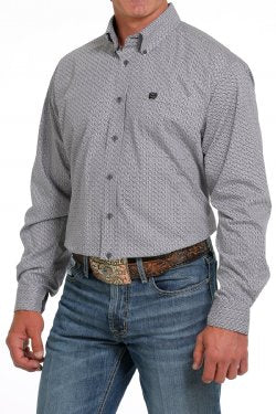 Cinch Men's Geometric Print Button-Down Western Shirt