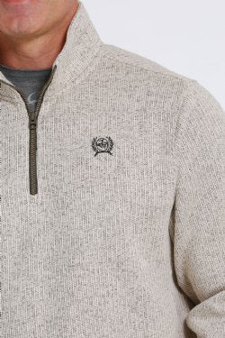 Cinch Men's Quarter Zip Sweater Knit Jacket