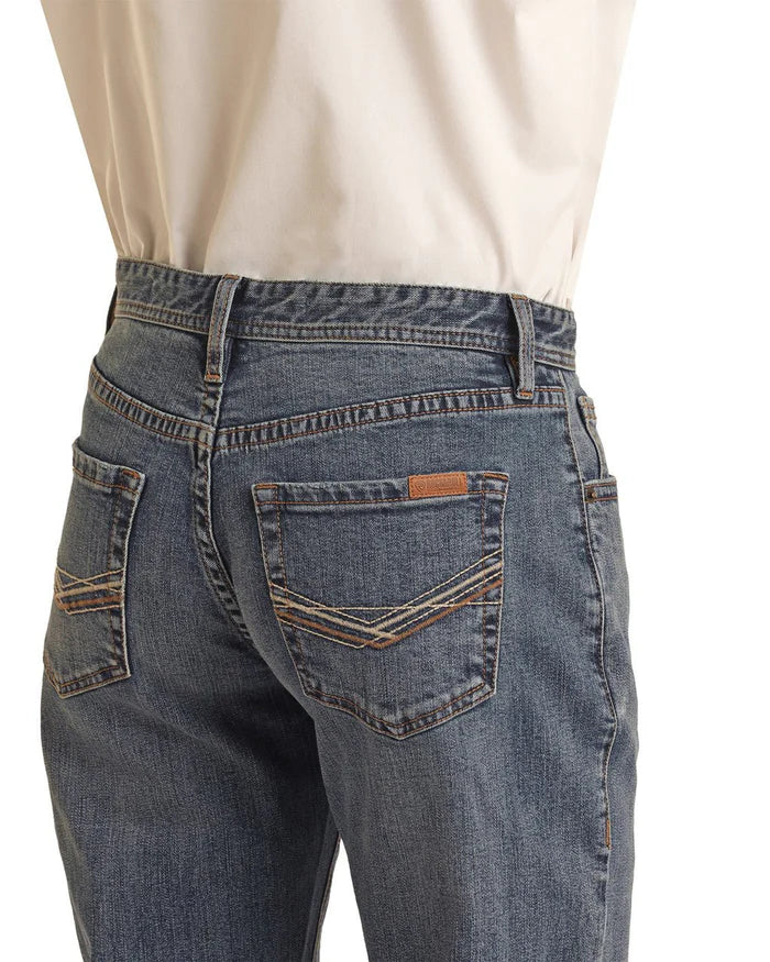 Rock & Roll Denim Men's Vintage '46 Relaxed Stackable Bootcut Jeans