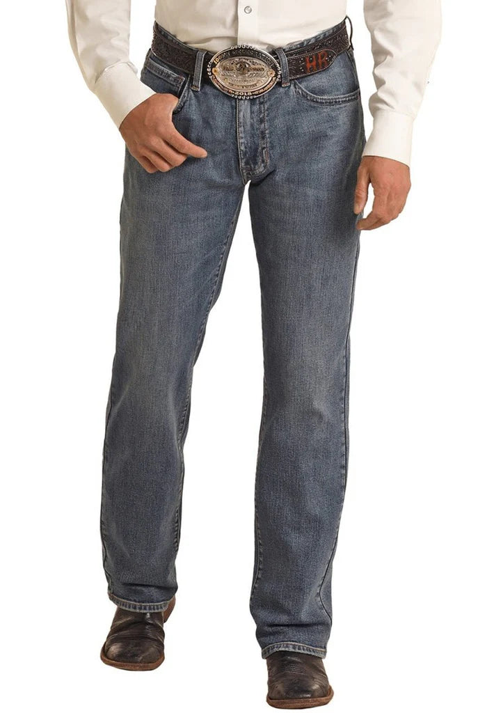 Rock & Roll Denim Men's Vintage '46 Relaxed Stackable Bootcut Jeans