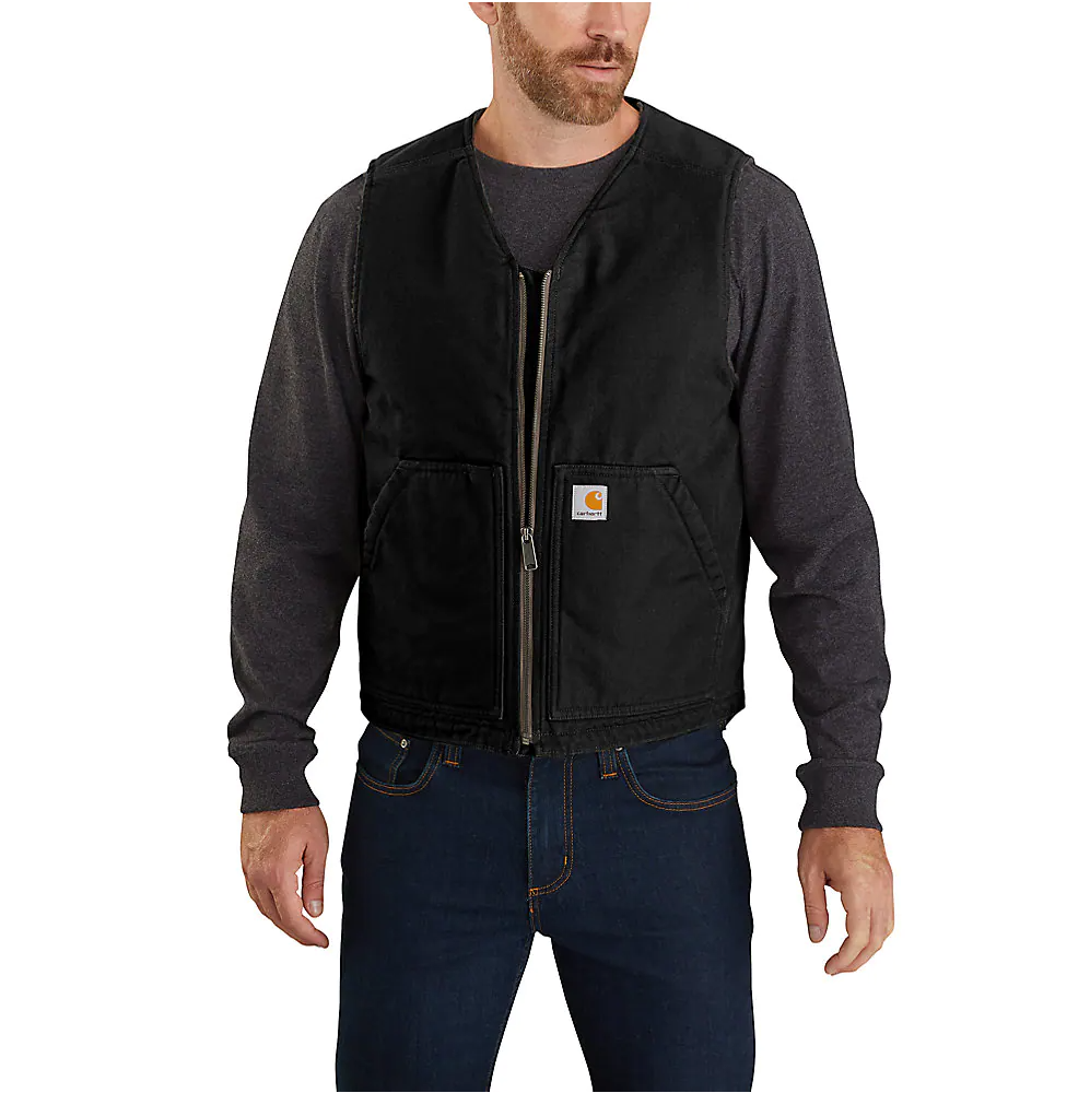 Carhartt Relaxed Fit Washed Duck Sherpa-Lined Vest