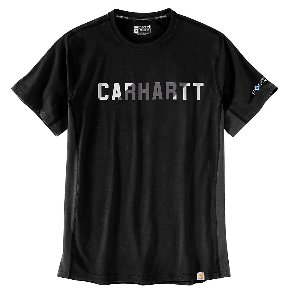Carhartt Force Relaxed Fit Midweight Block Logo Graphic T-Shirt