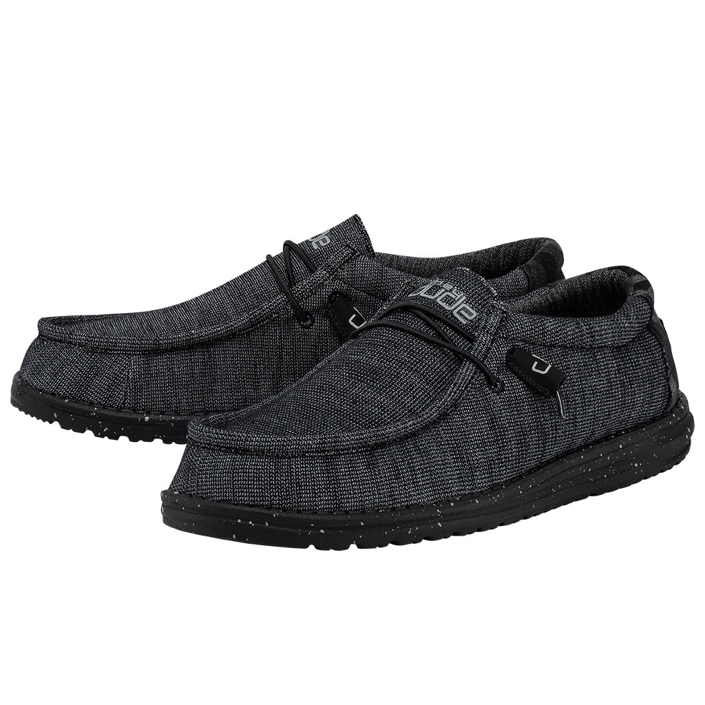 Hey Dude Wally Stretch Midnight Bunker. Mens Casual Shoe.