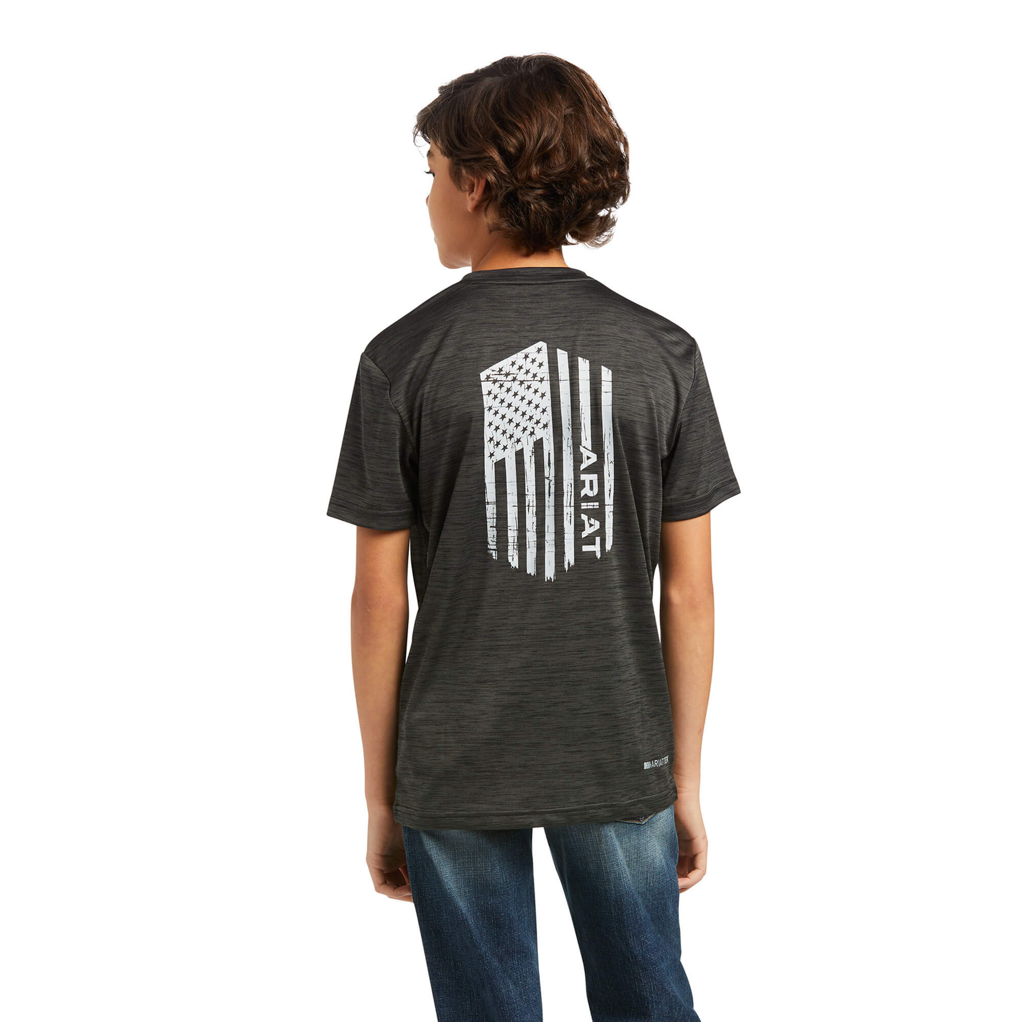 Ariat Boys Charger Vertical Flag Tee