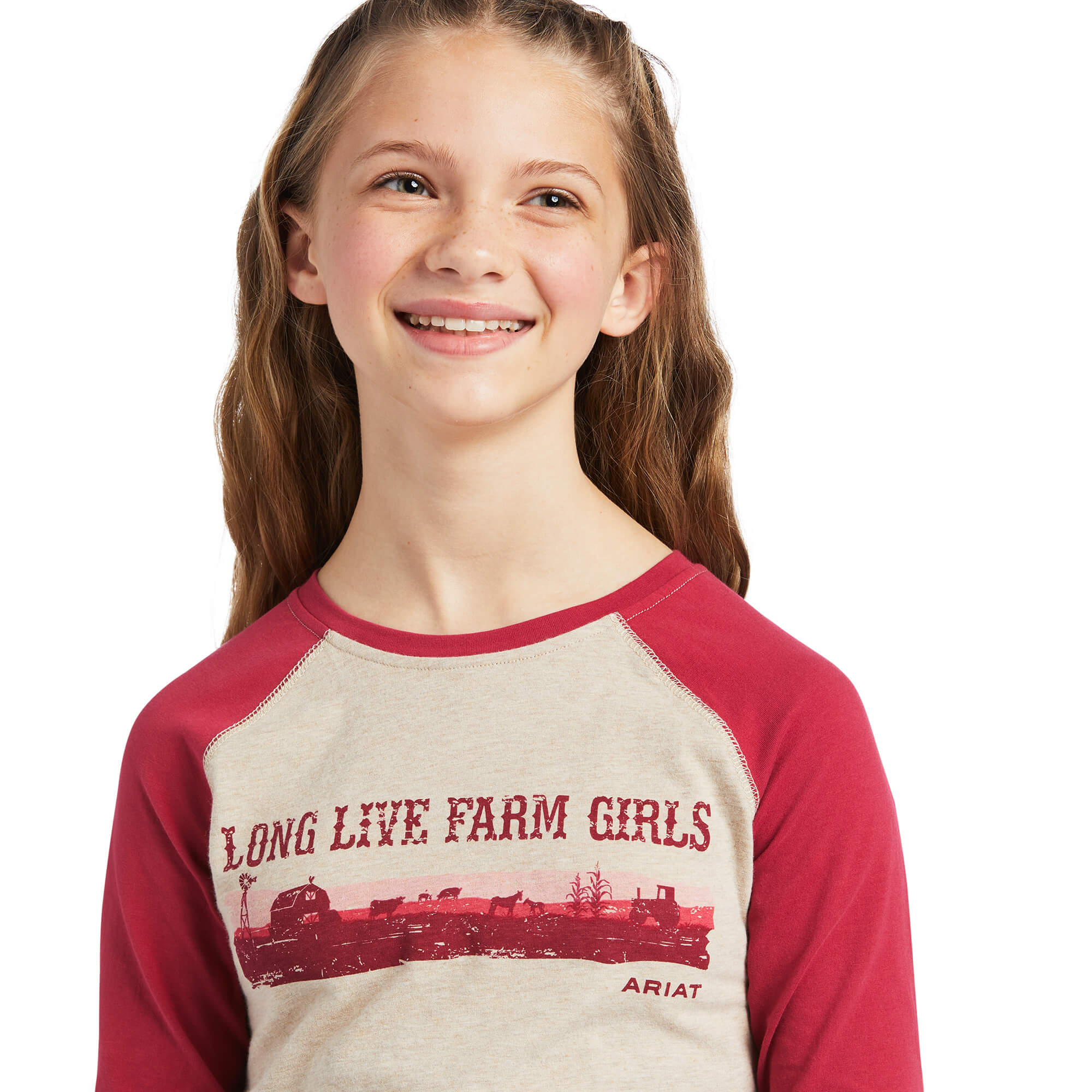 Ariat Girls REAL Long Live Long Sleeve T-Shirt
