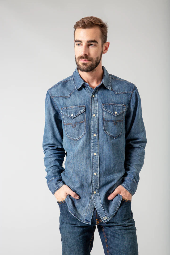 Kimes Ranch Men's Grimes Denim Shirt