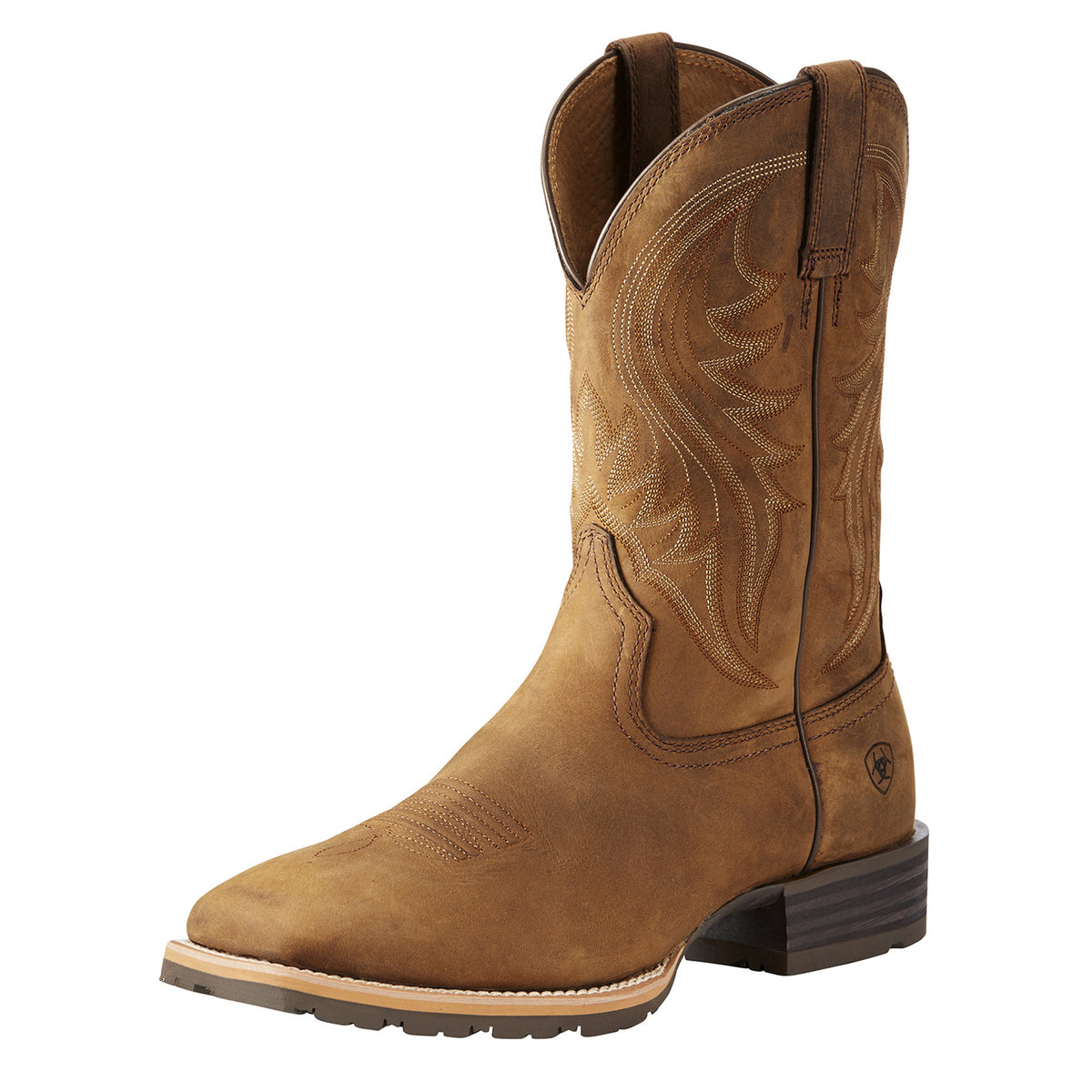 Ariat Boots Men\'s Size 7.5 Hybrid Rancher Brown Stitched Leather Western Ariat Hybrid Rancher Western Boot - Men main image 2