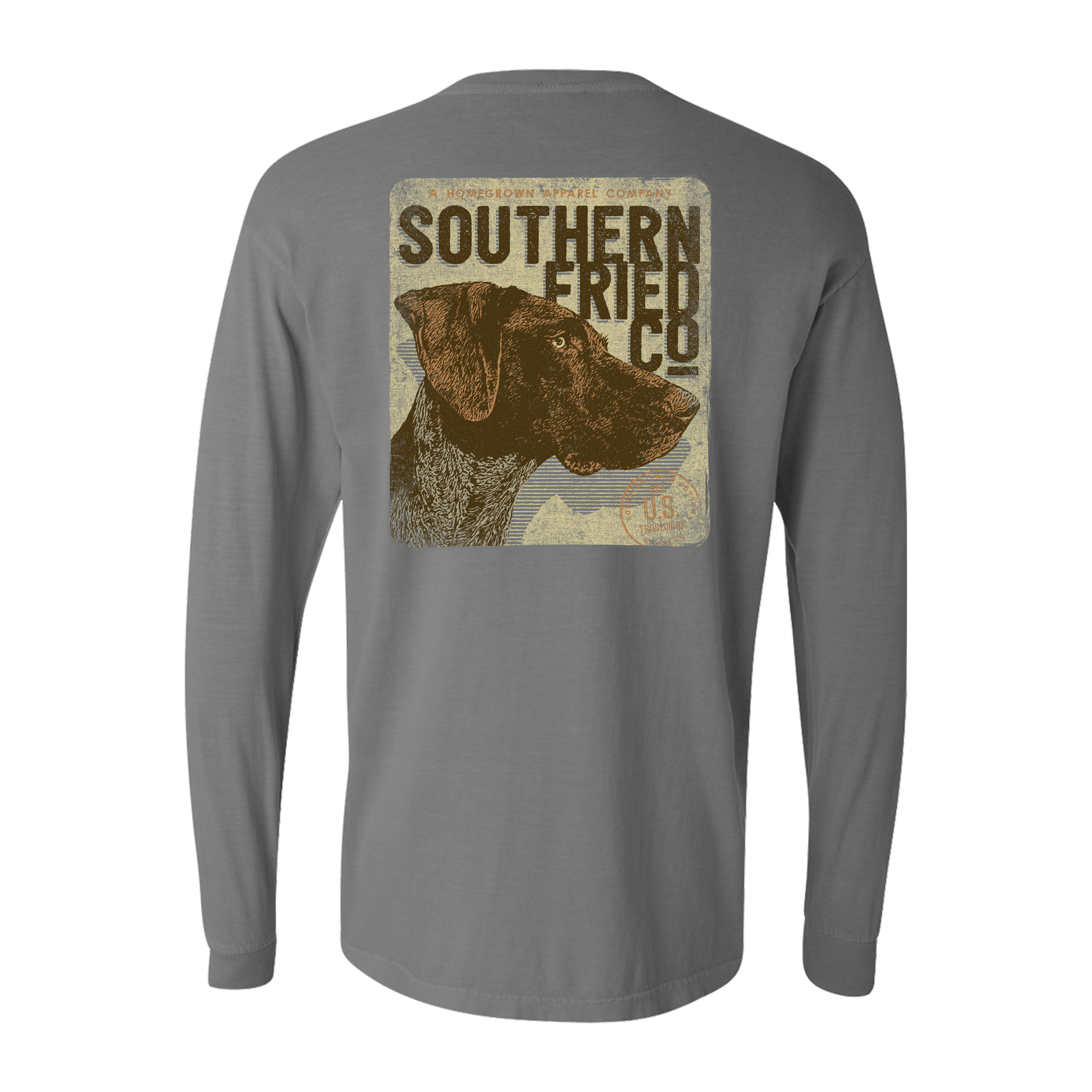 Southern Fried Cotton Bird Dog Long Sleeved T-Shirt
