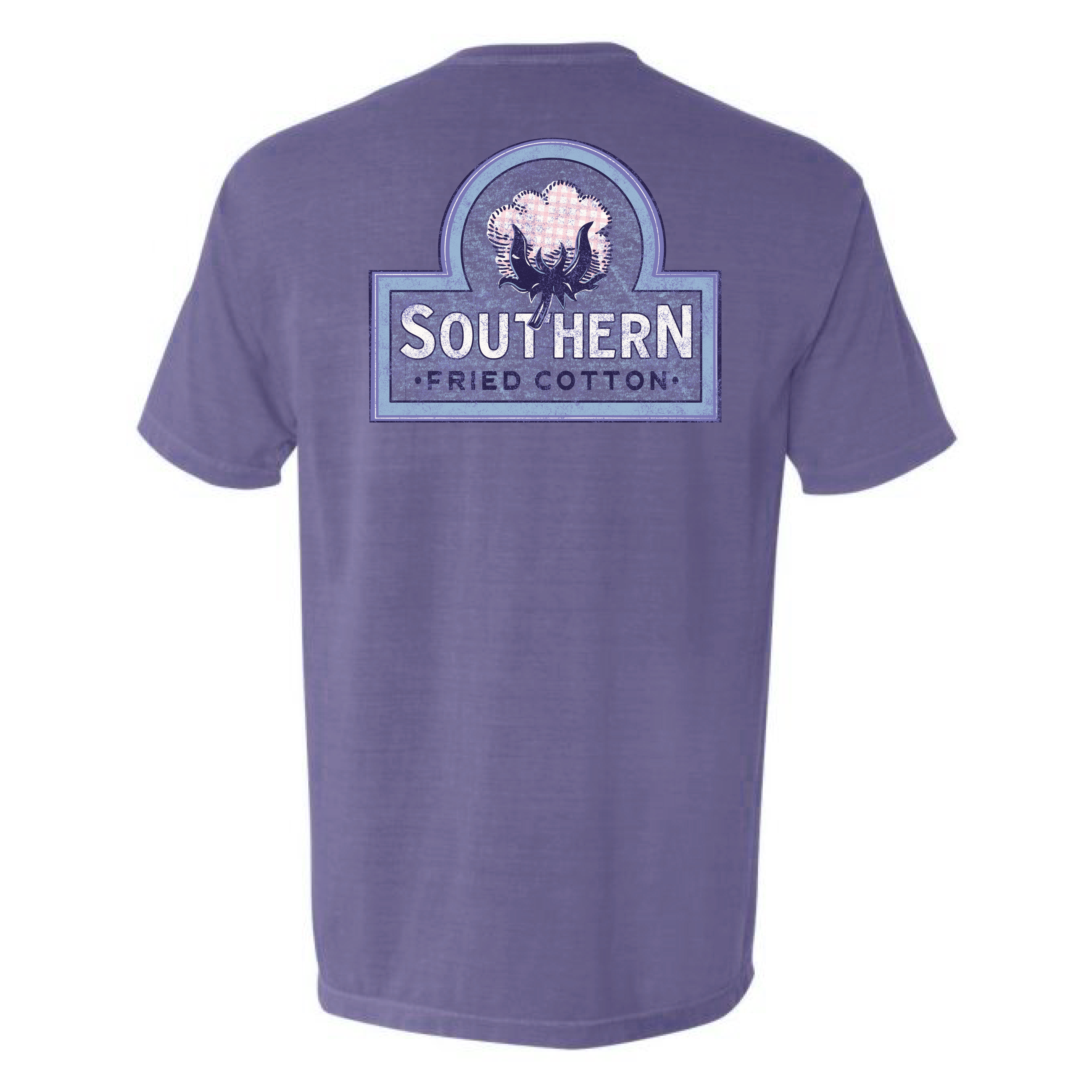 Southern Fried Cotton Gingham Logo T-Shirt