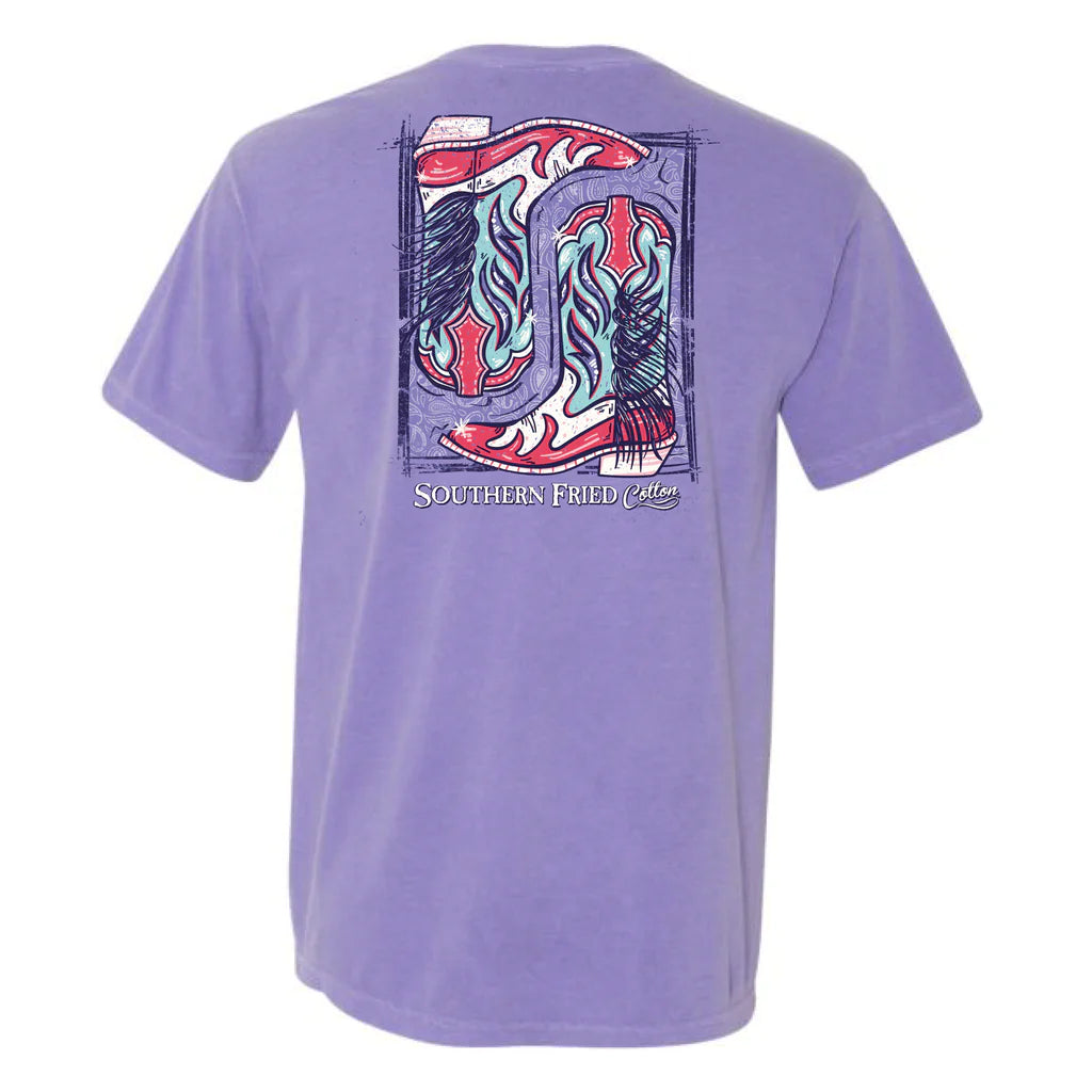 Southern Fried Cotton Better In Boots T-Shirt