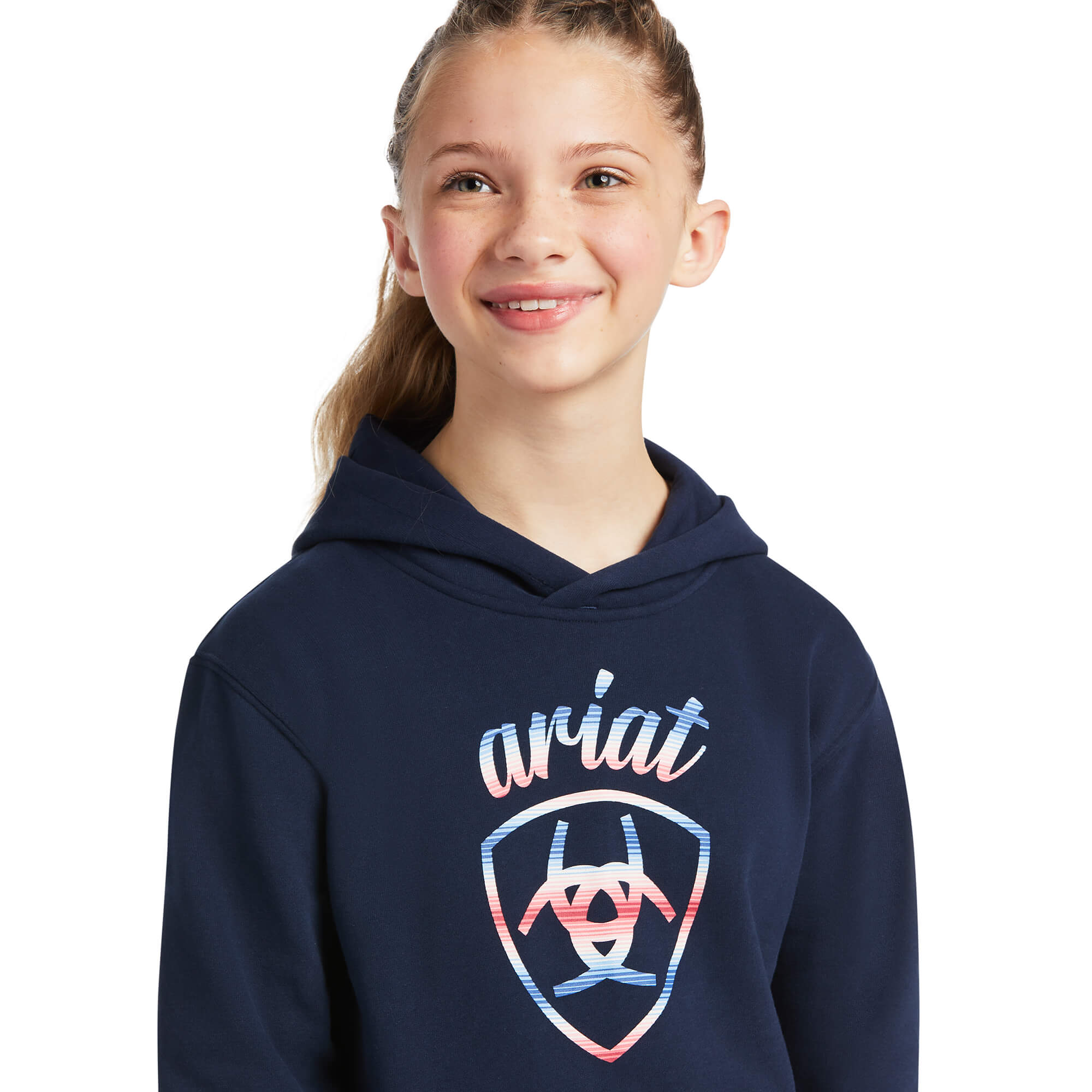 Ariat Girls REAL Serape Logo Hoodie