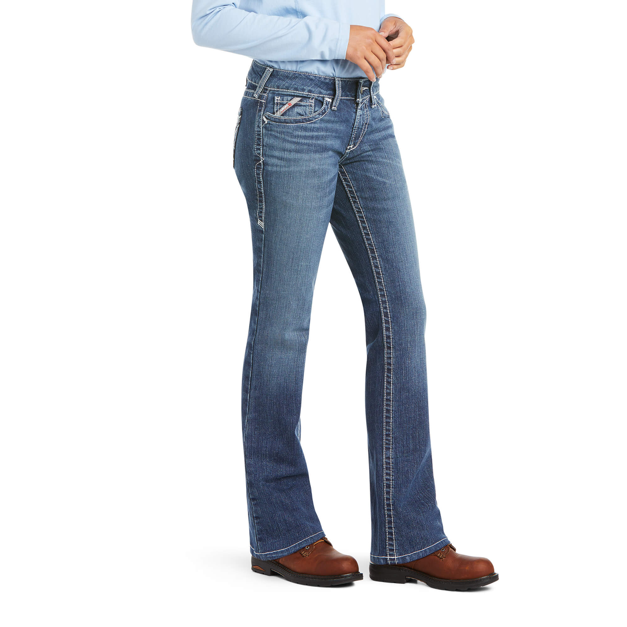 Ariat Women's FR DuraStretch Entwined Boot Cut Jeans