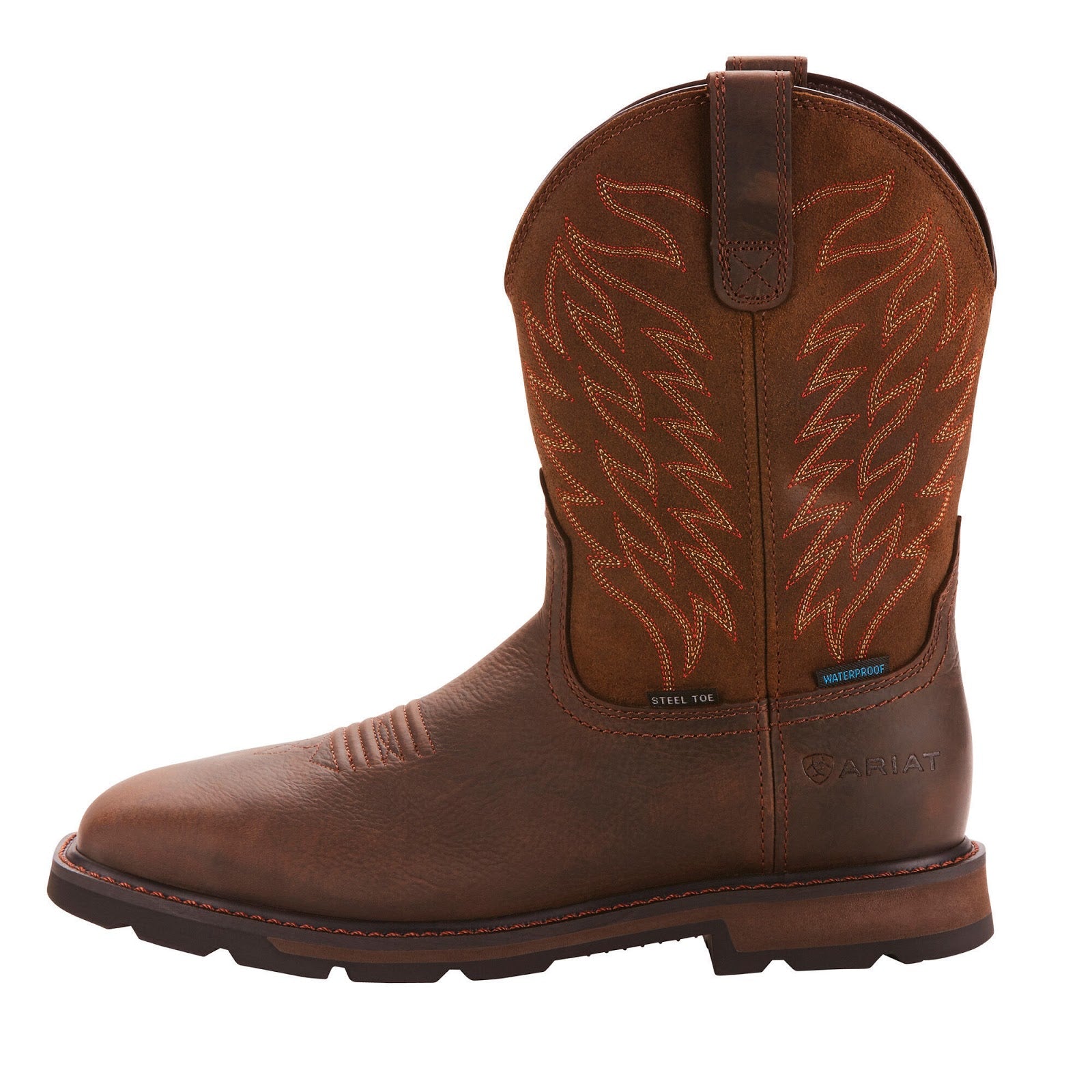 Ariat Men's Groundbreaker Wide Square Toe Waterproof Steel Toe Work Boot
