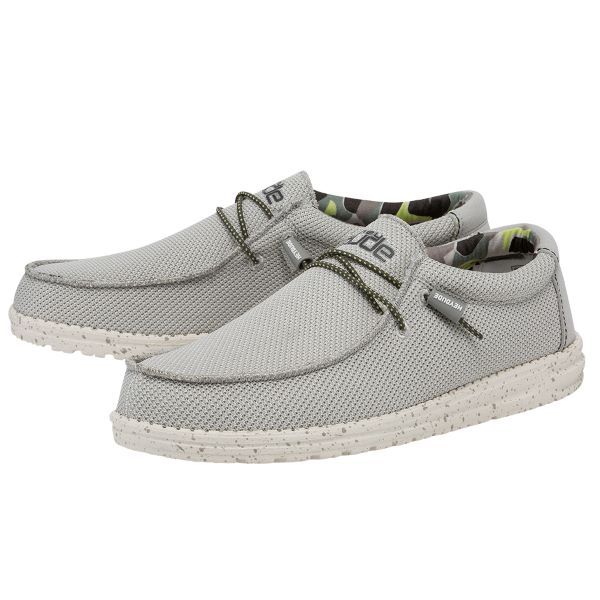 Hey Dude Wally Sox Classic Fog. Mens Casual Shoe.